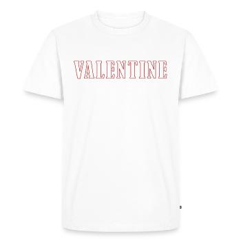 I am my own Valentine's narcissism - Men's Premium Organic T-Shirt - white - Front - Nico (187cm)