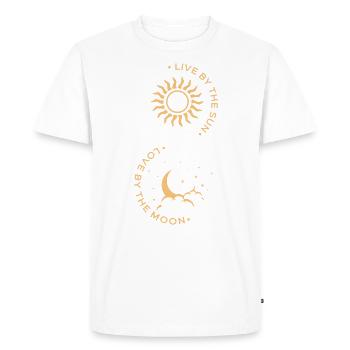 Je n’ai que Bitcoin pour vos microcircuits - T-shirt Premium bio Homme - blanc - Devant - Nico (187cm)