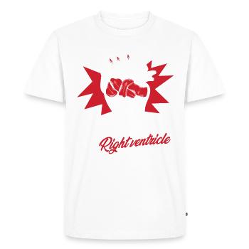 Tu auras toujours une place dans mon cœur droit - T-shirt Premium bio Homme - blanc - Devant - Nico (187cm)