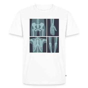 I make you shine in a dark X-ray - Men's Premium Organic T-Shirt - white - Front - Nico (187cm)