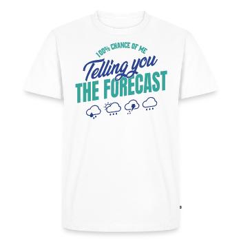 100 chances que je vous dise la prédiction - T-shirt Premium bio Homme - blanc - Devant - Nico (187cm)