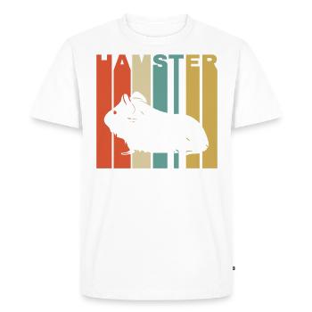 Hamster Fluffy Small Rodent Cage Cage - T-shirt Premium bio Homme - blanc - Devant - Nico (187cm)
