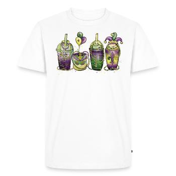 Mascarade des cocktails de vacances du Mardi Gras - T-shirt Premium bio Homme - blanc - Devant - Nico (187cm)