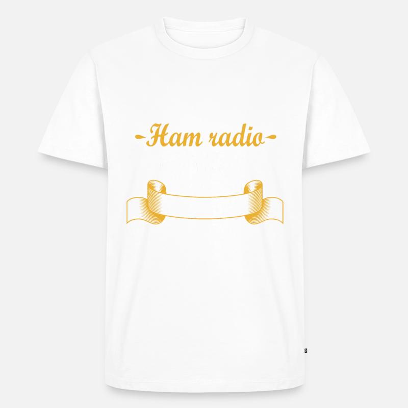 Ich bin ein lizenzierter Funker - Männer Premium Bio T-Shirt - undefined