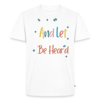Speak your truth - Men's Premium Organic T-Shirt - white - Front - Nico (187cm)