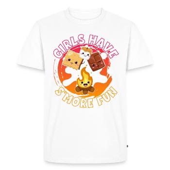 Les filles s’amusent plus le week-end - T-shirt Premium bio Homme - blanc - Devant - Nico (187cm)