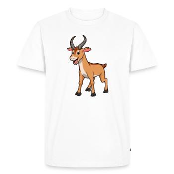 Kawaii Impala - Men's Premium Organic T-Shirt - white - Front - Nico (187cm)
