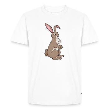 Lapin Kawaii - T-shirt Premium bio Homme - blanc - Devant - Nico (187cm)