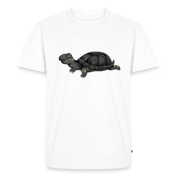 Tortue de bassin de Kawaii - T-shirt Premium bio Homme - blanc - Devant - Nico (187cm)