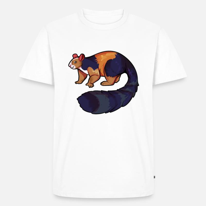 Dessin d’un écureuil géant - T-shirt Premium bio Homme - blanc