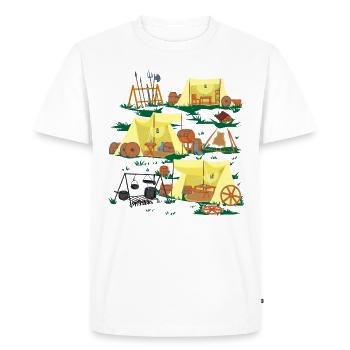 Medieval Camp - Medieval Camping - Men's Premium Organic T-Shirt - white - Front - Nico (187cm)