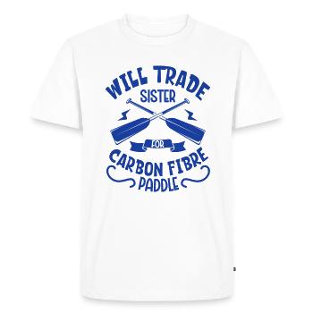 Poignée Sister pour pagaie en carbone - Dragon Boat - T-shirt Premium bio Homme - blanc - Devant - Nico (187cm)