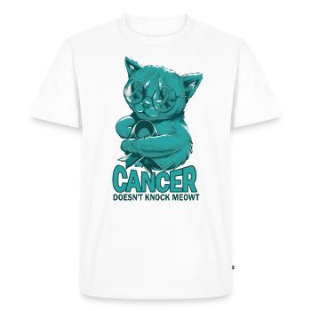 Cancer doesn't hit cervical cancer - Men's Premium Organic T-Shirt - white - Front - Nico (187cm)