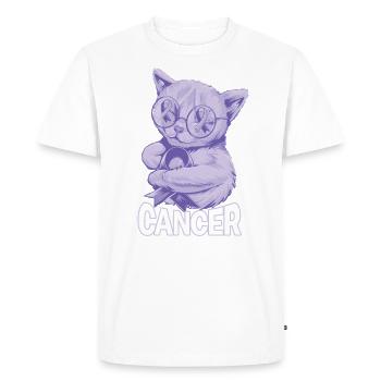 Cancer does not knock esophageal cancer - Men's Premium Organic T-Shirt - white - Front - Nico (187cm)
