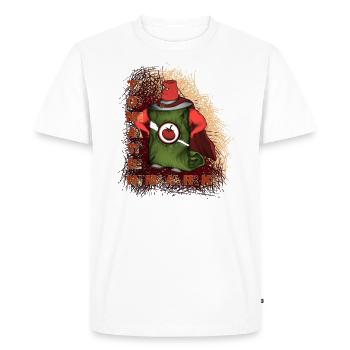 Pâte de tomate - T-shirt Premium bio Homme - blanc - Devant - Nico (187cm)