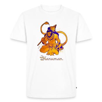 Dieu hindou - Lakshmi - T-shirt Premium bio Homme - blanc - Devant - Nico (187cm)