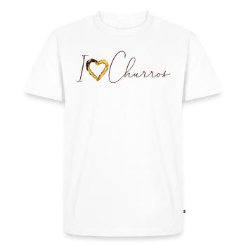 I Heart Churros Vintage Churros mexicains - T-shirt Premium bio Homme - blanc - Devant - Nico (187cm)