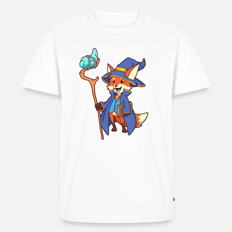 Wizard Fox - T-shirt Premium bio Homme - blanc