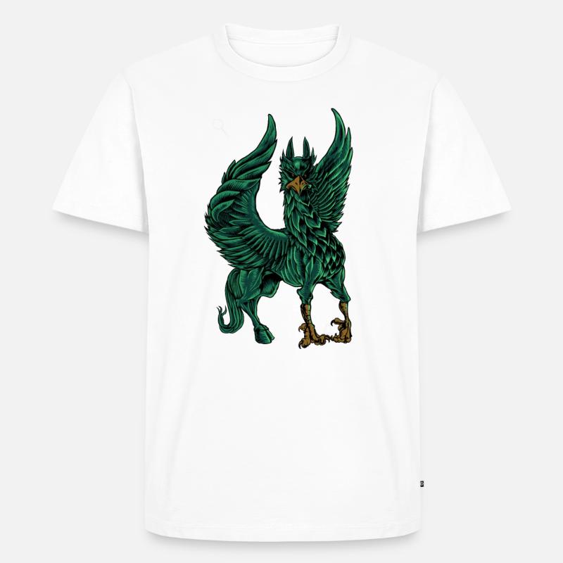 Hippogryph - Männer Premium Bio T-Shirt - Weiß