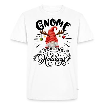 Gnomies Gnome Pour Les Fêtes Noël - T-shirt Premium bio Homme - blanc - Devant - Nico (187cm)