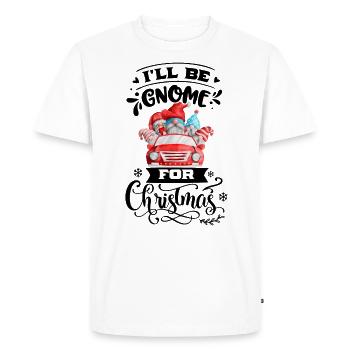 Je serai gnome pour Noël Weihnachtsgnom - T-shirt Premium bio Homme - blanc - Devant - Nico (187cm)