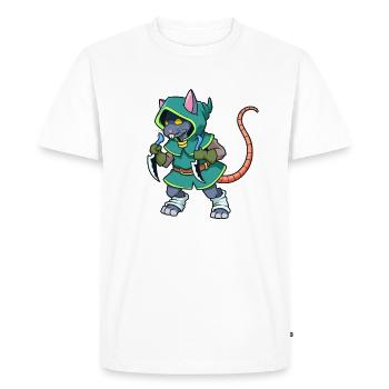 Jeu de rôle Personnage - Voleur - Voleur - Rat - T-shirt Premium bio Homme - blanc - Devant - Nico (187cm)