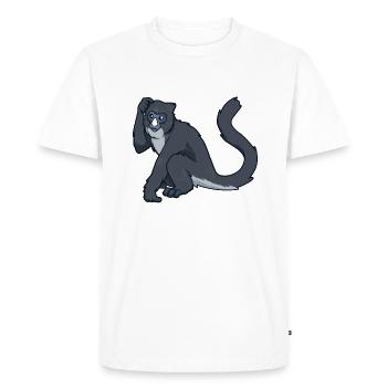 Kawaii Greater White-nosed Monkey - Men's Premium Organic T-Shirt - white - Front - Nico (187cm)
