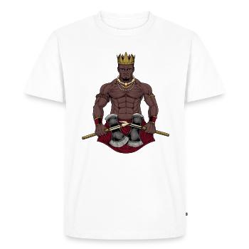 God of Yoruba Religion - Aganju - Men's Premium Organic T-Shirt - white - Front - Nico (187cm)