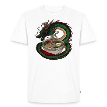 J’adore la soupe ramen - T-shirt Premium bio Homme - blanc - Devant - Nico (187cm)