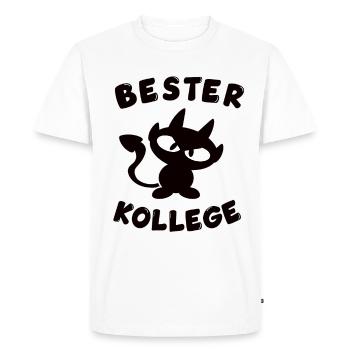 cool best colleague design - Men's Premium Organic T-Shirt - white - Front - Nico (187cm)