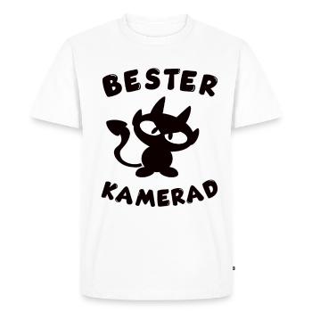 Cool Best Mate Design - T-shirt Premium bio Homme - blanc - Devant - Nico (187cm)