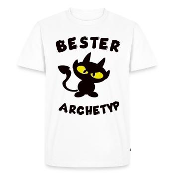 cool meilleur design d’archétype - T-shirt Premium bio Homme - blanc - Devant - Nico (187cm)
