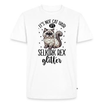 Cats Glitter - Selkirk Rex - Men's Premium Organic T-Shirt - white - Front - Nico (187cm)