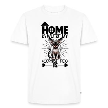 Home - Cornish Rex - Men's Premium Organic T-Shirt - white - Front - Nico (187cm)