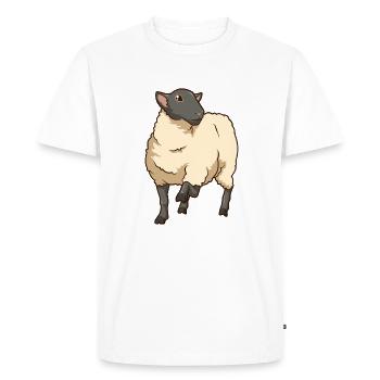 Kawaii Suffolk Sheep - Men's Premium Organic T-Shirt - white - Front - Nico (187cm)