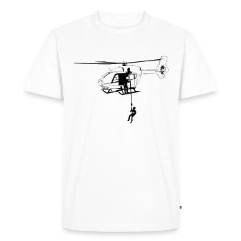 ec145 Hélicoptère Hélicoptère Hélicoptère Pilote - T-shirt Premium bio Homme - blanc - Devant - Nico (187cm)