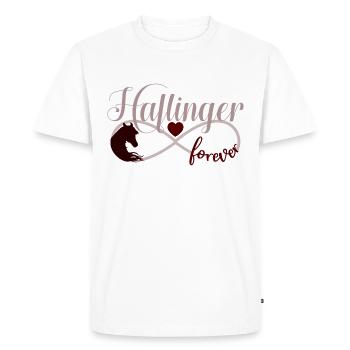 Cheval Haflinger tête de cheval Infinity - T-shirt Premium bio Homme - blanc - Devant - Nico (187cm)