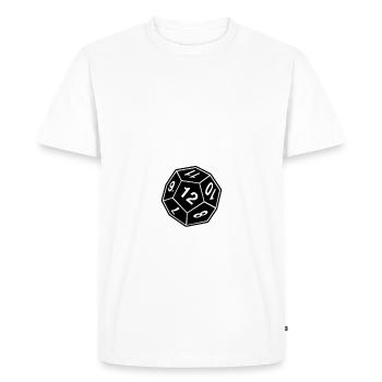Je peux pas j'ai jdr - T-shirt Premium bio Homme - blanc - Devant - Nico (187cm)