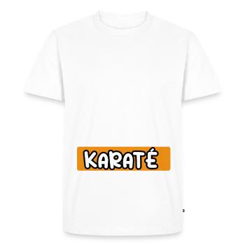 je peux pas j'ai karaté art martial cadeau karaté - T-shirt Premium bio Homme - blanc - Devant - Nico (187cm)