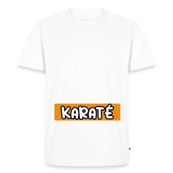 je peux pas j'ai karaté combat cadeau karaté - T-shirt Premium bio Homme - blanc - Devant - Nico (187cm)