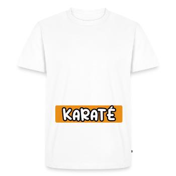 je peux pas j'ai karaté karategi cadeau karaté - T-shirt Premium bio Homme - blanc - Devant - Nico (187cm)