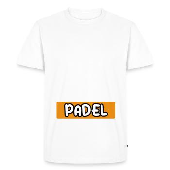 je peux pas j'ai padel raquette cadeau padel - T-shirt Premium bio Homme - blanc - Devant - Nico (187cm)