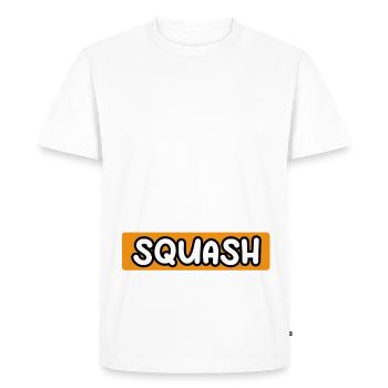 je peux pas j'ai squash cadeau squash - T-shirt Premium bio Homme - blanc - Devant - Nico (187cm)