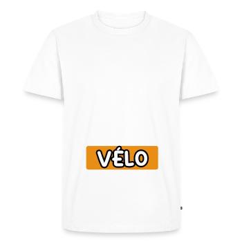 je peux pas j'ai vélo cadeau vélo - T-shirt Premium bio Homme - blanc - Devant - Nico (187cm)