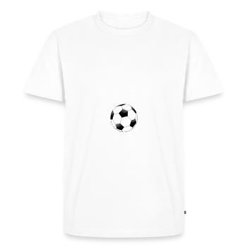 football je peux pas j'ai football ballon - T-shirt Premium bio Homme - blanc - Devant - Nico (187cm)