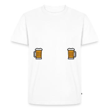 j'peux pas j'ai guitare rock et apéro - T-shirt Premium bio Homme - blanc - Devant - Nico (187cm)