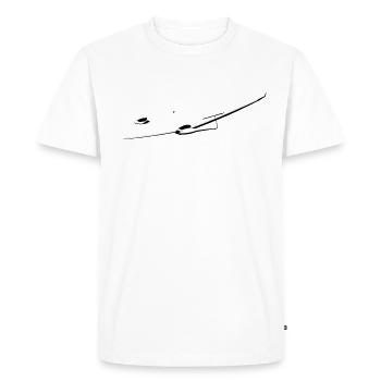Glider Gliding Glider Glider Pilot Pilot - Men's Premium Organic T-Shirt - white - Front - Nico (187cm)