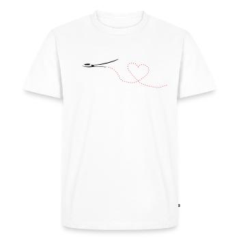Planeur Vol à voile Planeur Planeur Planeur - T-shirt Premium bio Homme - blanc - Devant - Nico (187cm)