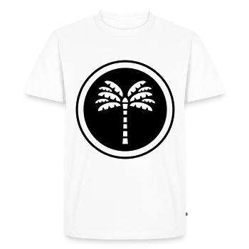 Palm Tree Icon - Men's Premium Organic T-Shirt - white - Front - Nico (187cm)