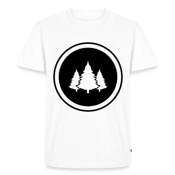 Tree Forest Fir - Men's Premium Organic T-Shirt - white - Front - Nico (187cm)